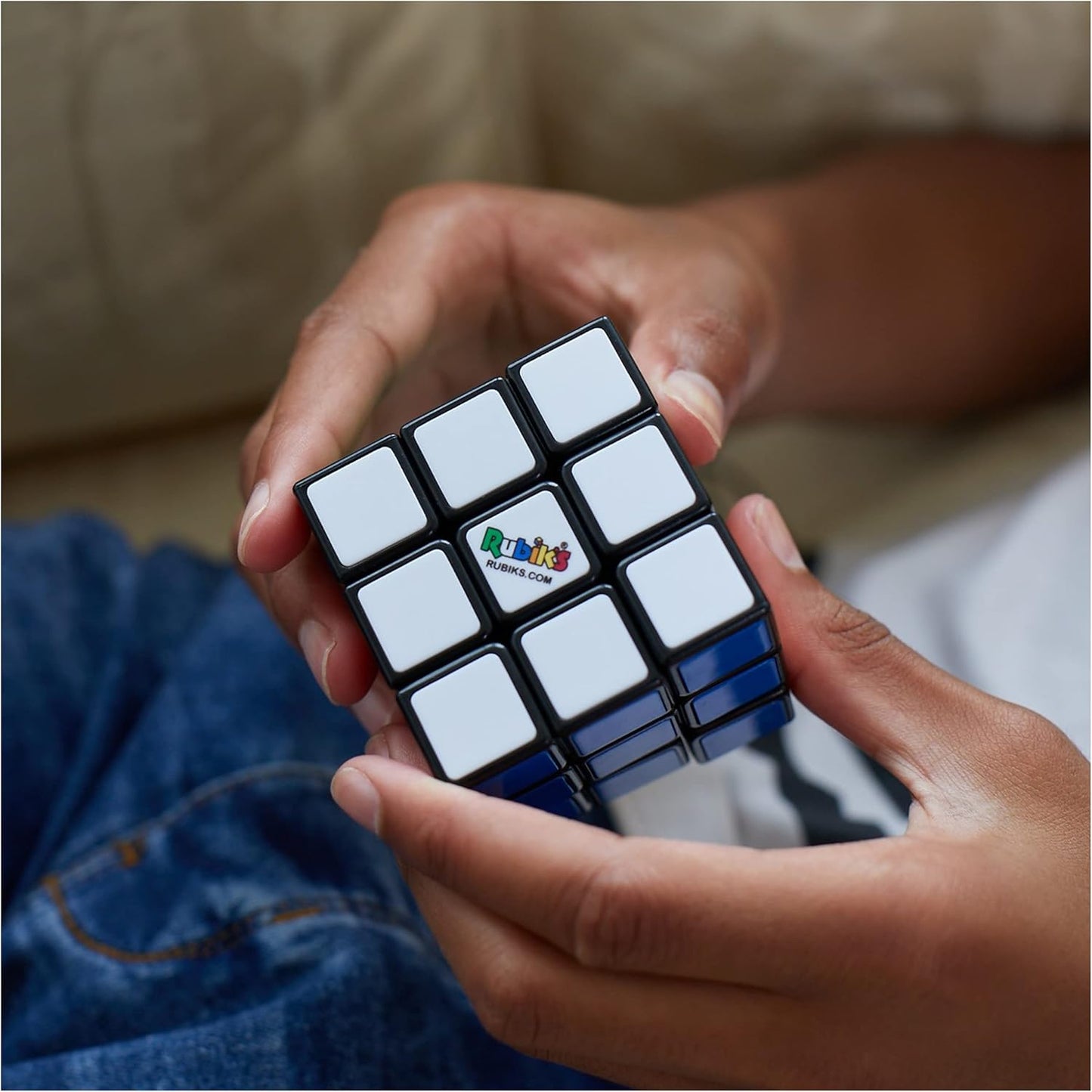Rubik’s Cube, Special Retro 50th Anniversary Edition, Original 3x3 Cube Collectible & Desk Décor, Problem-Solving Brain Teaser, Fidget Toy, Sensory Puzzle for Adults, Teens, Kids, for Ages 8 & Up