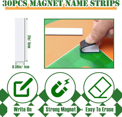 1+44PCS Baseball Coaching Board for Dugout, Dry Erase Lineup Board Softball Clipboard for Coach/ 30 Name Strip/ 10 Number Blocks/ 2 Marker/ 2 Buckle