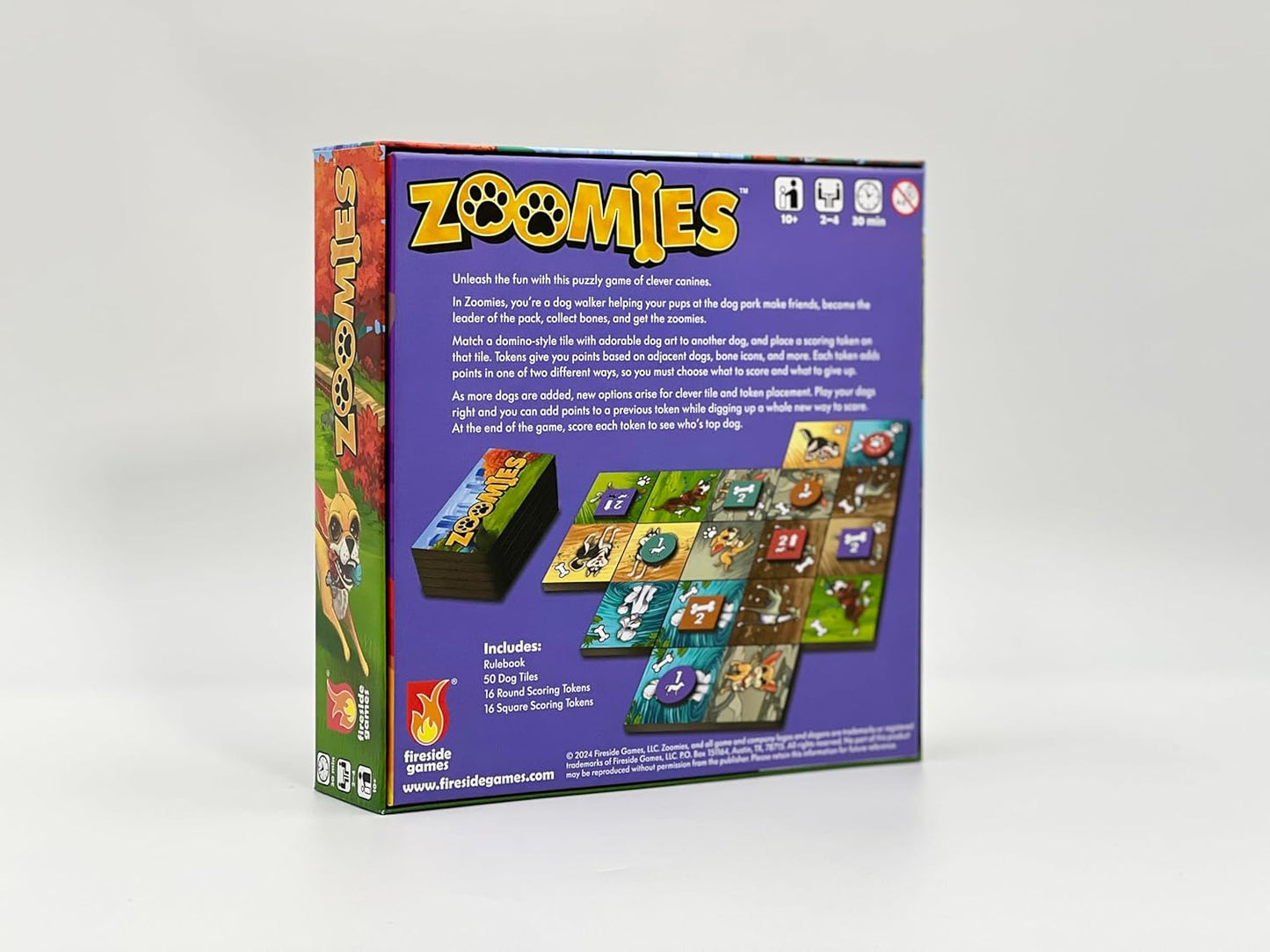 Fireside Games Zoomies – Fast-Paced Dog Walking Family Card Board Game Fun for All Ages Quick Play 2 to 4 Players Ages 10+