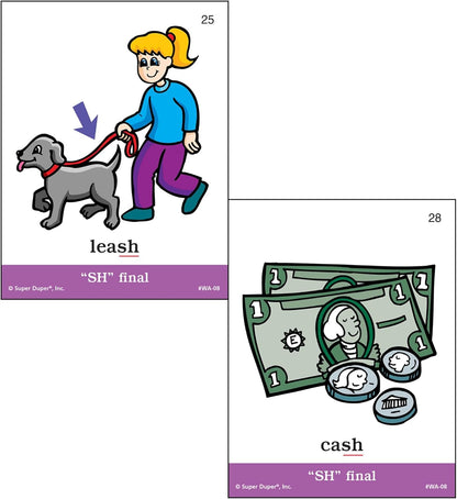 Super Duper Publications | Articulation SH Sound Fun Deck | Vocabulary and Language Development Flash Cards | Educational Learning Materials for Children