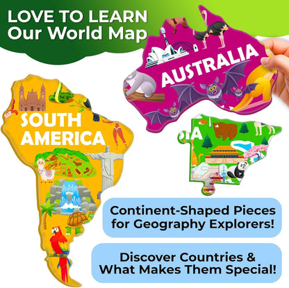 United States Puzzles for Kids Ages 4-6 - 70 Pcs USA Map Kids Puzzle with 50 Cards 400+ USA Facts - State & Capitals Floor Jigsaw Puzzles for Children 6-8 - Educational Toys Gift for Boys Girls