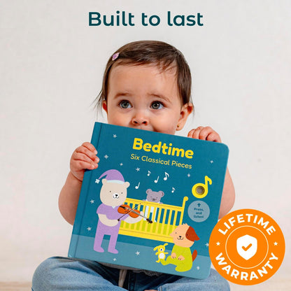 Cali’s Books Wind Down – USB-C Rechargeable Baby Book for Toddlers 1-3, Headphone Jack, Expert-Designed Bedtime Musical Book with Gentle Activities and Affirmations for a Calming Nightly Routine