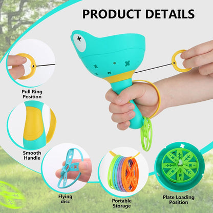 Outdoor Toys for Kids Ages 4-8 Kids Outdoor Flying Toys Manual Capture Catching for Toddlers 3 4 5 6 7 8 Years Old Christmas Easter Birthday Gifts Boys Girls