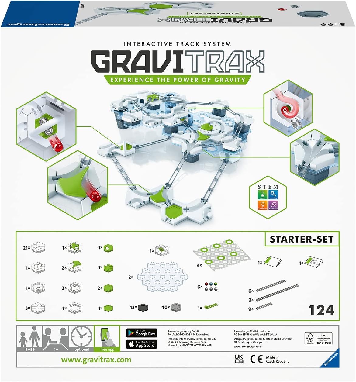 Ravensburger GraviTrax Starter Set - Gravity & Magnetic Marble Game - MESH Accredited STEM Toy for Kids - Brain-Building, Educational Gift - Engages Critical Thinking, Problem Solving - Ages 8+