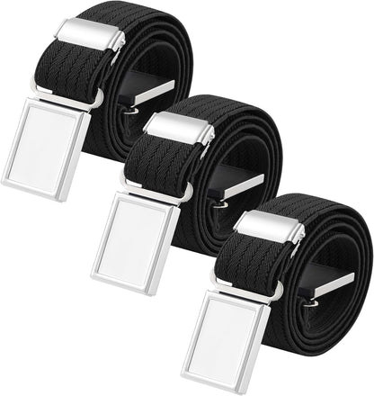 AWAYTR 3 PCS Kids Adjustable Magnetic Belts - Easy to Use Magnetic Buckle Belt for Boys and Girls