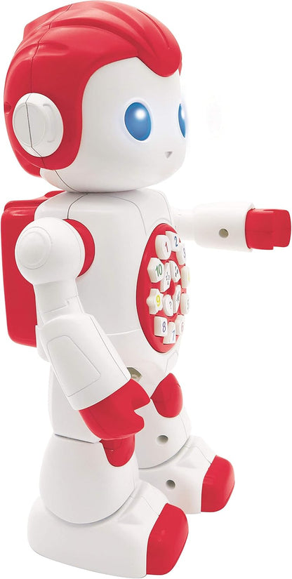 LEXiBOOK, Powerman Neo, My Robot Full of Technology, Remote Control and Gesture Control, Educational Activities in English, Programmable, Music and Dance, Sound and Light Effects, Blue/White, ROB18EN
