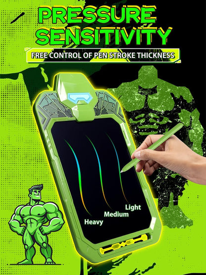 LCD Writing Tablet for Kids 10 Inch Bat Hero for Toddler 3 4 5 6 7 8 - Paint, Doodle Board, Drawing Pad - Travel Toys, Road Trip Car Activities, Birthday Christmas Gift Boys & Man