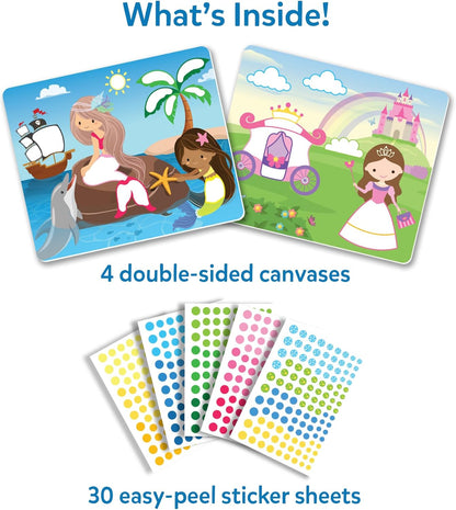 Skillmatics Dot It Sticker Art - Disney Princess, Mess-Free Fun for Kids, 500+ Stickers, Craft Kits, DIY Scrapbooking Activity, Gifts for Girls & Boys Ages 3, 4, 5, 6, 7