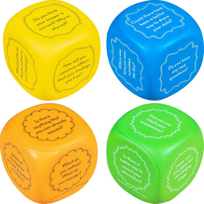 Really Good Stuff Intermediate Science Inquiry Cubes - 4-Pack
