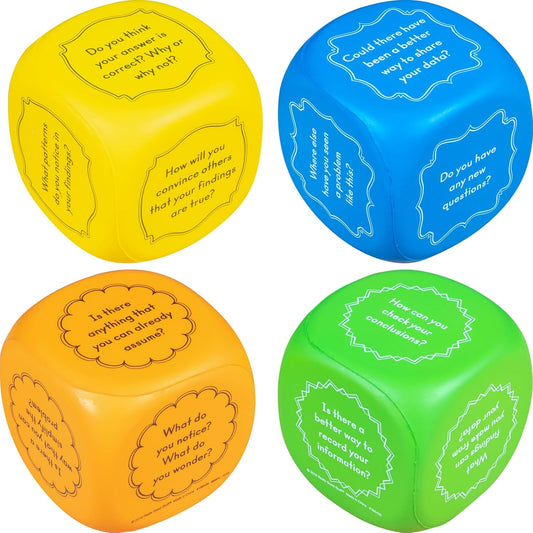 Really Good Stuff Intermediate Science Inquiry Cubes - 4-Pack