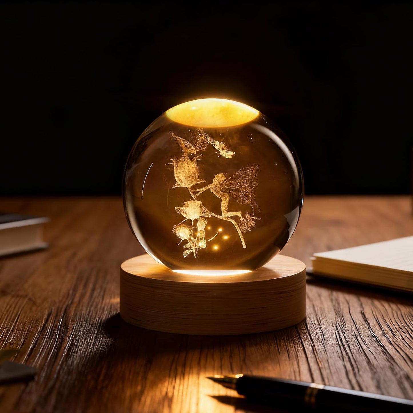 3D Solar System Crystal Ball, 2.4in Universe Gifts Decorative Quartz Glass Ball, Space Laser Engraved Model Astronomy Decor, Physics Display Sculpture Home Decor Crafts for Friends Mom Women Boys