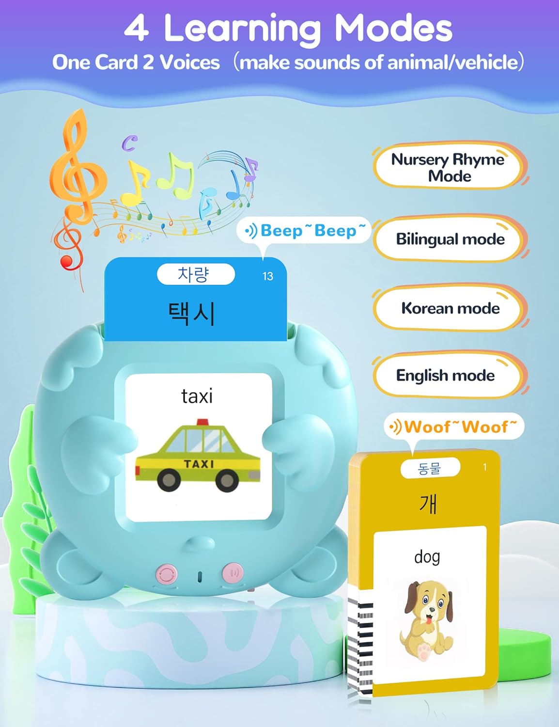 Spanish & English Talking Flash Cards for Toddlers, 510 Sight Words Bilingual Learning Toys for Children, Autism Pocket Speech Therapy Toys, Español Vocabulary Educational Flashcards