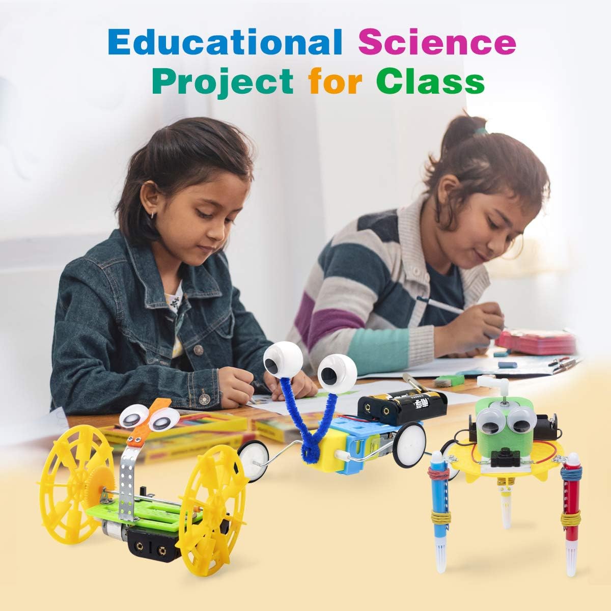 STEM Robotics Kit for Kids 8-12, DIY Voice-Control Interactive Robot Building Science Kit for Kids Age 8-12, for Science & Tech Enthusiasts