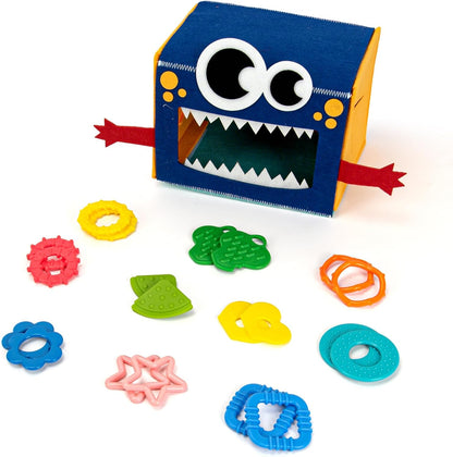 edusense Monster Tactile Sensory Toy for Toddlers 3+ | 20 Textured Shapes | Fine Motor Skills & Shape Learning