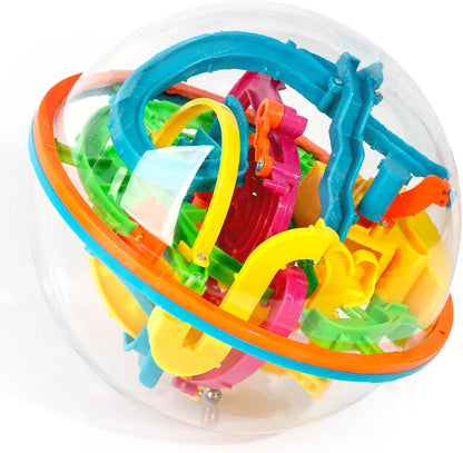 3 otters 3D Puzzle Maze Cube, 72 Obstacles Puzzle Cube Interactive Maze Game with Education Toy for Kids