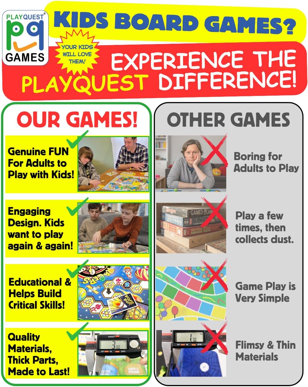 Scavenger Quest Board Game, Fun for Kids and Adults, 2-4 Players, Ages 5+, Family-Friendly Outdoor Themed Seek-and-Find Board Game. Skill-Building & Educational Fun.