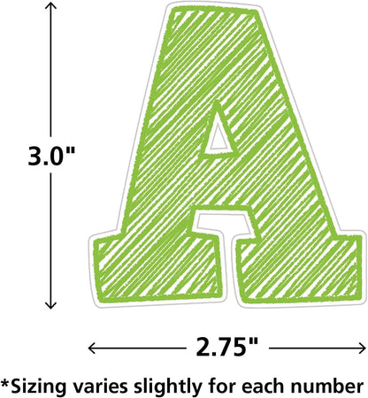 Teacher Created Resources Scribble Bold Block 3" Magnetic Letters, 77292