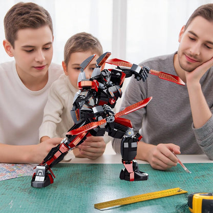 Ice Warrior Mech Building Blocks Sets Transforming Mech Robot Building Kits Mech Action Figures Model Toys Gift for Adults Kids Teens 561 PCS