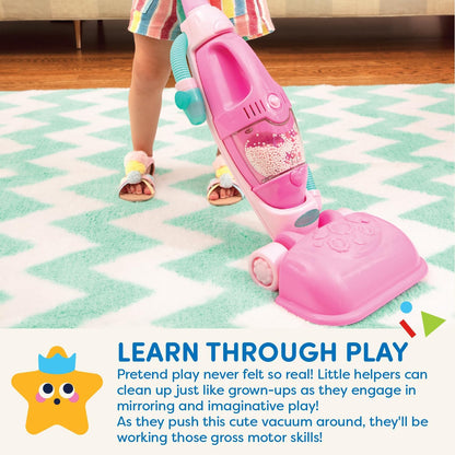 Battat – Play Circle – House Cleaning Set for Kids – Toy Vacuum – Hand Vacuum for Toddlers – Pretend Play – 3+ Years