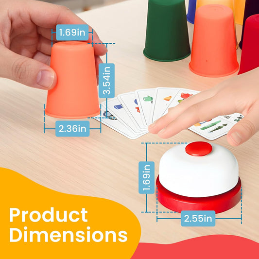 Educational Stacking Toys for Toddlers 1–3 | Numbers & Alphabet Stacking Cups Set | 10-Piece Baby Stacking Cups for Babies 6–12 Months & Toddlers 1–3 | Montessori Learning Toy, Rainbow (10Pcs)