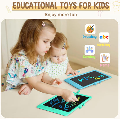 Kidopire LCD Writing Tablet, 2Pack Reusable Drawing Pad for Kids, Colorful Doodle Board Kid Drawing Tablet, Educational Toddler Girl Toys, Birthday Gift Ideas for 3 4 5 6 7 8 Year Old Kids