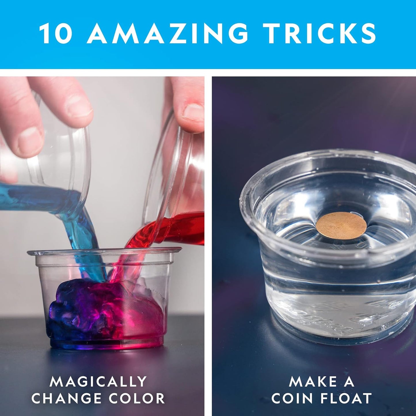 NATIONAL GEOGRAPHIC Craft Kits for Kids - Crystal Growing Kit, Grow 6 Crystal Trees in Just 6 Hours, Educational & Magic Chemistry Set – Science Kit for Kids with 10 Amazing Magic Tricks, STEM