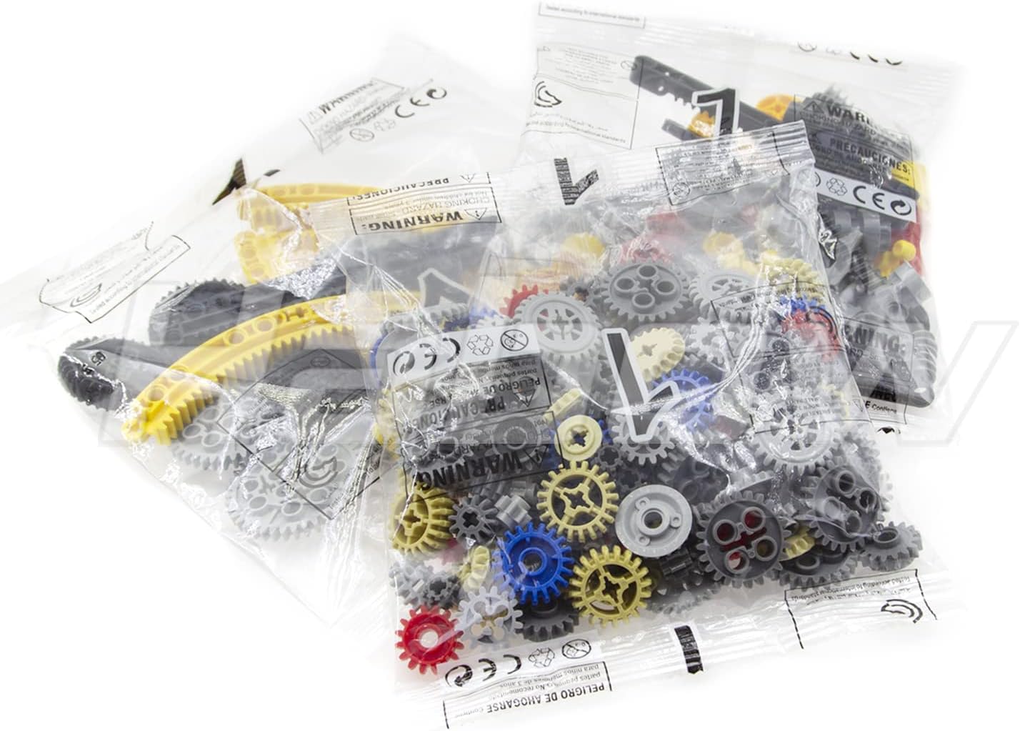 Habow 233pcs Technic-Parts Technic-Gears Axle-Pin-Connector Compatible with mainbrands Technic-Parts Cam Worm Cogs Gears Steering Parts Differential Engine Kit. MOC Pieces for Replacement Pieces.