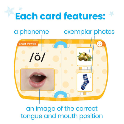 hand2mind Mirror My Sounds Phoneme Set, Letter Sounds Flash Cards, Toddler Speech Therapy Materials, Phonics for Kindergarten, Phonemic Awareness Manipulatives, Preschool Learning Activities