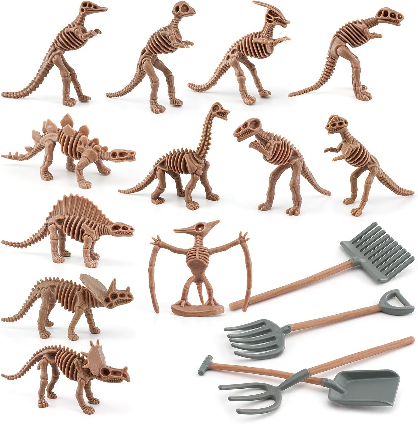 LC JoyCre Mini Dinosaur Bones for Kids Sandbox Toys - Realistic Fake Dinosaur Bones for Kids to Dig Up