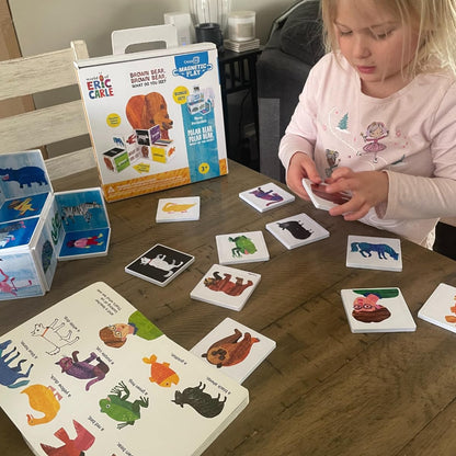 CreateOn Eric Carle Polar Bear with Head to Toe Bonus Set Magnetic Tiles, Building Set for Kids, Magnetic Building Toys for Kids, STEM Toys for Boys and Girls Ages 3+, 24 Piece