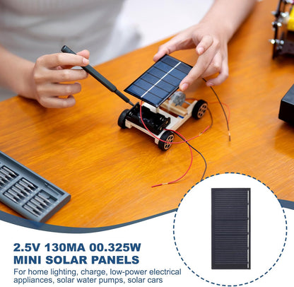 MECCANIXITY 8PCS 1.5V 0.09W 0.06A Mini Solar Panels for Solar Power, Small Solar Photovoltaic Cells Charge DIY Electric Toy Materials Solar System Kits, 1.18" x 1.18"