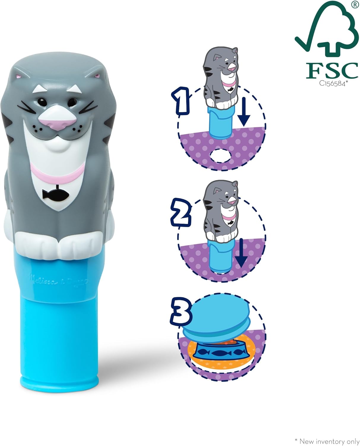 Melissa & Doug Sticker Wow!™ 24-Page Activity Pad and Sticker Stamper, 300 Stickers, Arts and Crafts Fidget Toy Collectible Character – Dog - for Kids Ages 3+ - FSC Certified