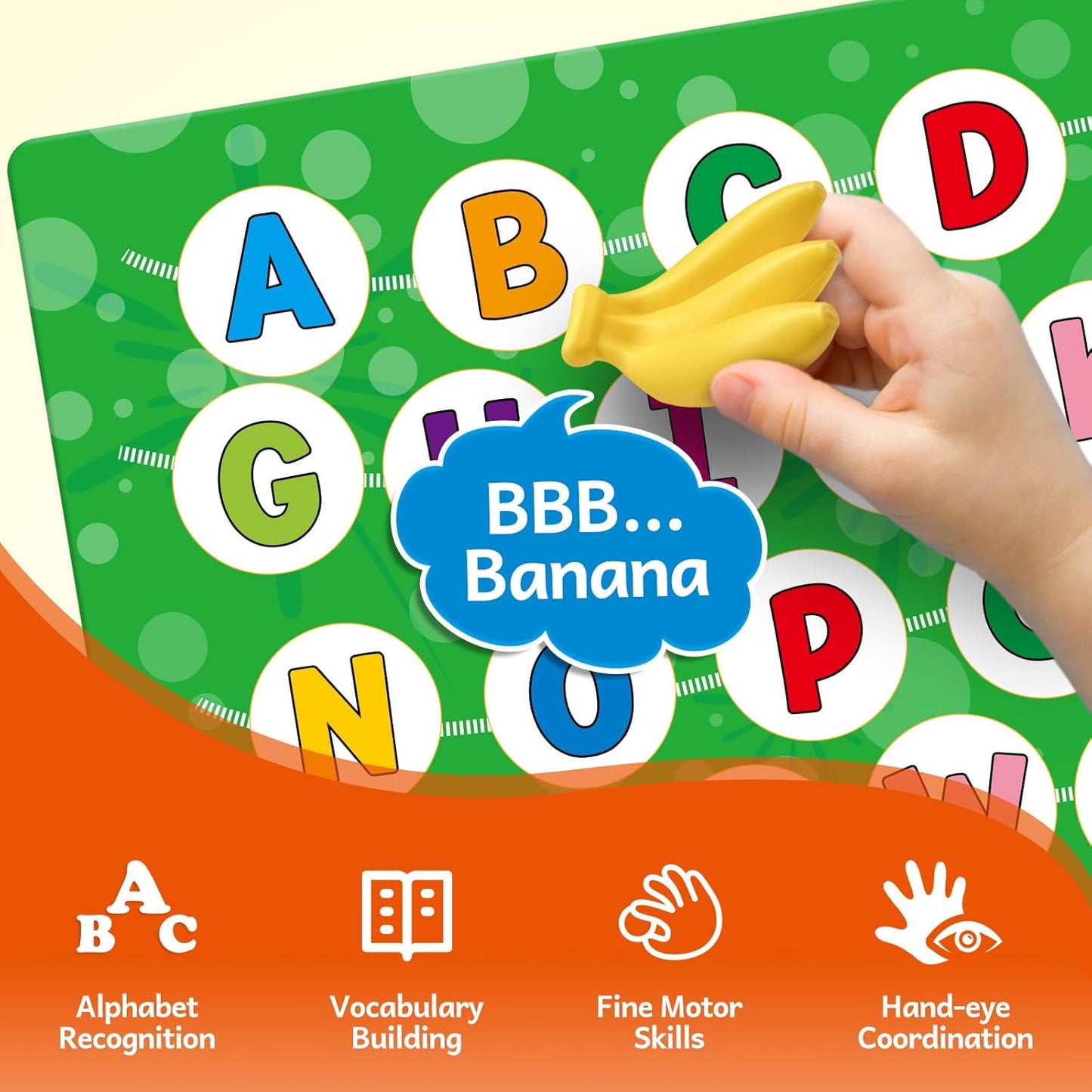 Kasfalci Alphabet Mystery Box for Kids,26 PCS ABC Learning Toys,Letters Sorting Matching Games for Toddlers,Letter Sounds,Speech Therapy Fine Motor Toys for Preschool Kindergarten Classroom