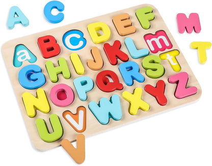 Aile Toddler Wooden Preschool Learning Shape Peg Puzzle Board Toys