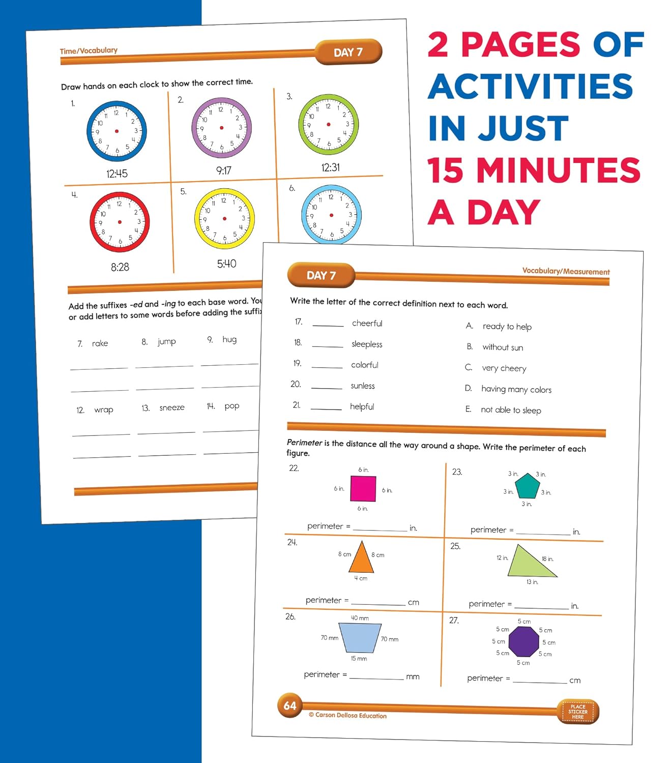Summer Bridge Activities 2nd to 3rd Grade Workbooks, Activity Book with Math, Reading Comprehension, Science, Fitness, Social Studies, Writing Practice, and Flash Cards (Volume 4)