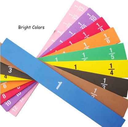 EHR Magnetic Fraction Circles Set (6 Sets) for Fractions Math Manipulatives – Educational Tool for Kids in 3rd to 5th Grade