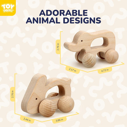 TOY Life Wooden Toys Cars, Montessori Baby Toys 6-12 Months, Wooden Baby Toys Rattle Cars for Toddlers 1-3, Baby Boy Girl Nursery Decor, Montessori Toys for 1 Year Old Boy First Birthday Gift