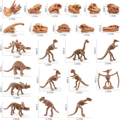 LC JoyCre Mini Dinosaur Bones for Kids Sandbox Toys - Realistic Fake Dinosaur Bones for Kids to Dig Up