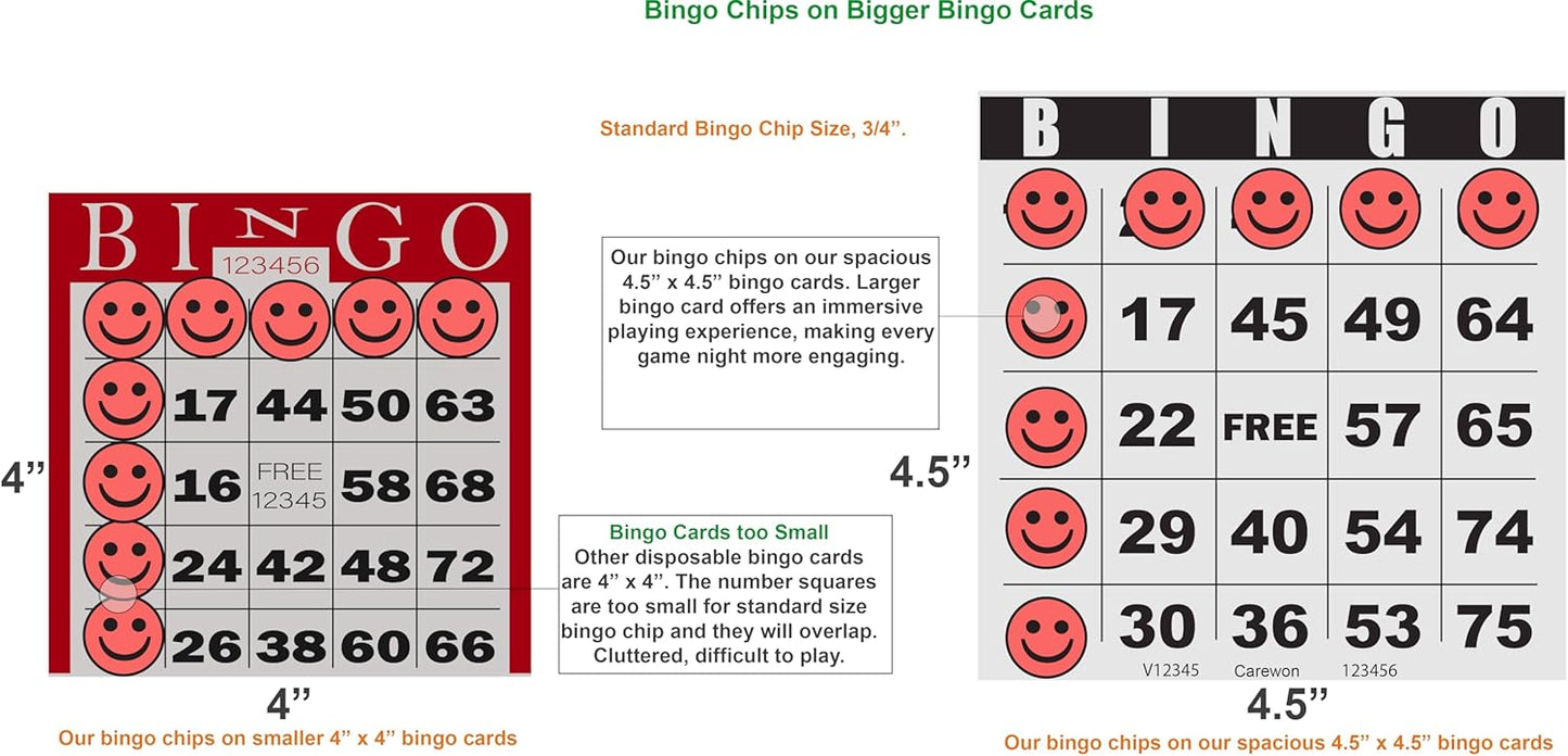 2500 Bingo Chips, Blue (1 of 3 Colors), 3/4", Counting Chips, Math Counter, Reusable or Disposable