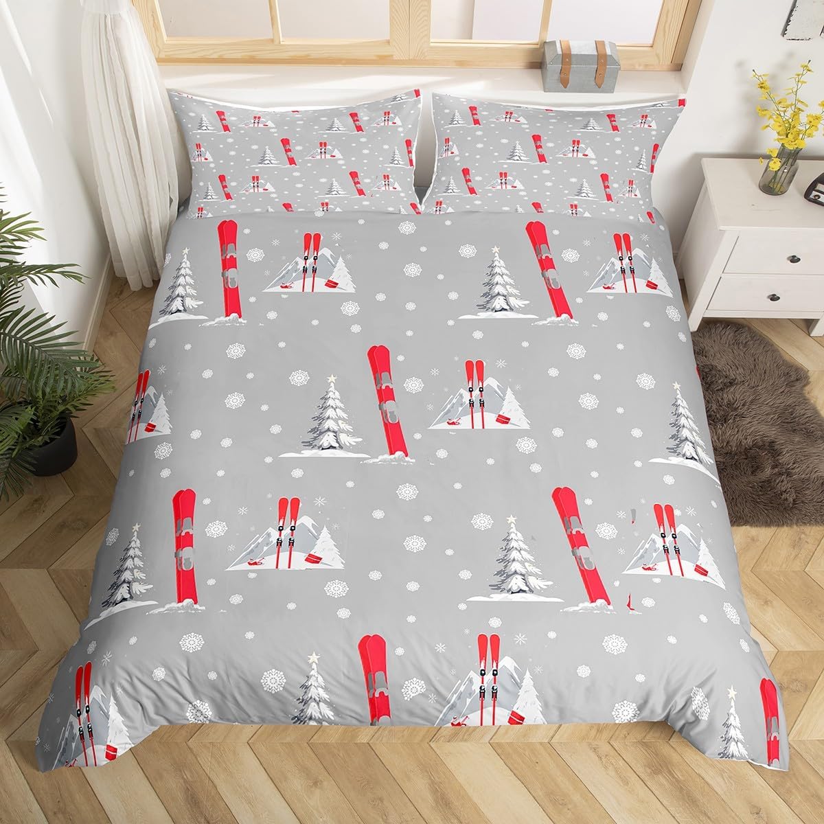 Drum Kit Duvet Cover,Kids Musical Instruments Bedding Set,Rock Music Comforter Cover for Boys Girls Room Decor,Neon Lighting Lightweight Bedspread Cover Twin Size with 1 Pillow Case(No Comforter)