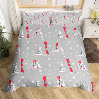 Drum Kit Duvet Cover,Kids Musical Instruments Bedding Set,Rock Music Comforter Cover for Boys Girls Room Decor,Neon Lighting Lightweight Bedspread Cover Twin Size with 1 Pillow Case(No Comforter)