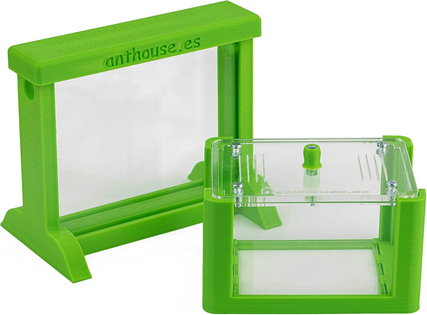 Anthouse.ES - Natural Sand Ant Farm - Basic Acrylic Kit (Sandwich + Foraging Box) - 12x10x1 cm and 18x10x5 cm