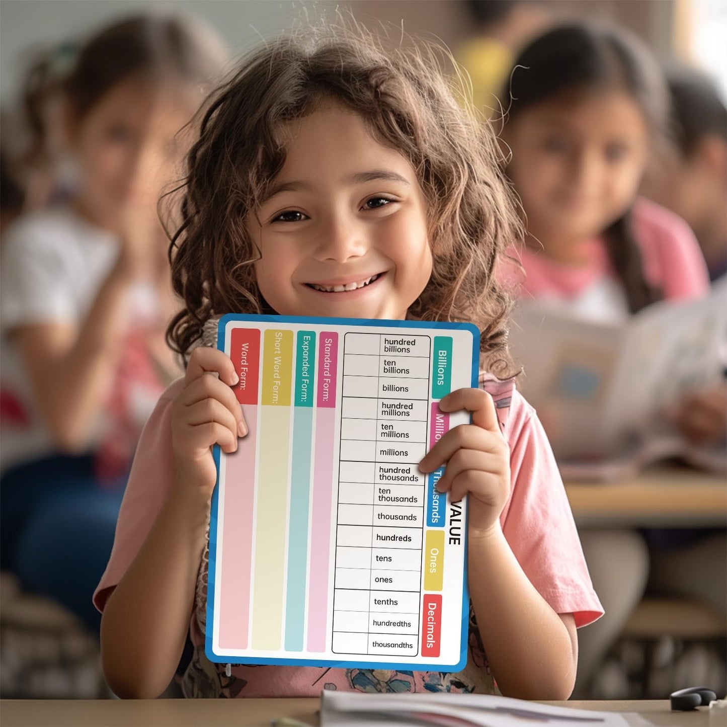 Dry Erase Number Line Whiteboard, 9" x 12" 1-100 Number Double-Sided Math Practicing Chart, Homeschool Supplies，Educational Tools for Kids Students Classroom