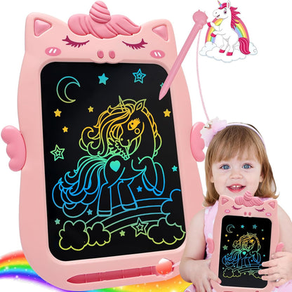Toddler Toys Age 1-2,10IN Drawing Tablet Doodle Board Writing Tablet for Kids,Learning Toy for 1 2 3 4 5 6 7 8 Year Old Boys Girls Christmas Birthday Gifts,Travel Games Dinosaur Toy for Boys 4-6
