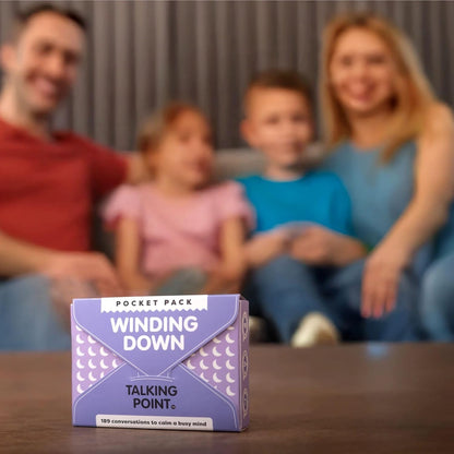 TALKING POINT CARDS 189 Engaging Prompts for Kids and Parents – Conversations to Relax, Reflect, and Connect Before Bedtime or After Busy Days – Mindfulness and Calm-Down Game for Families