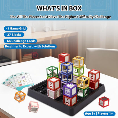 Laser Maze - STEM Logic Toys for Ages 8-13, 60+ Challenges Puzzle Games, Great 8-13 Years Old Children Gift to Develop Spatial Imagination Problem-Solving Concentration, Team/Solo Play