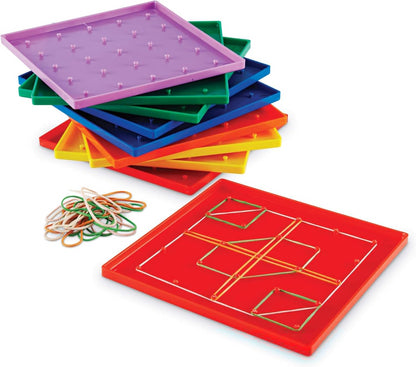 Learning Resources Classpack Geoboards, 7 Inches Each, Set of 10 Geoboards, Ages 5+