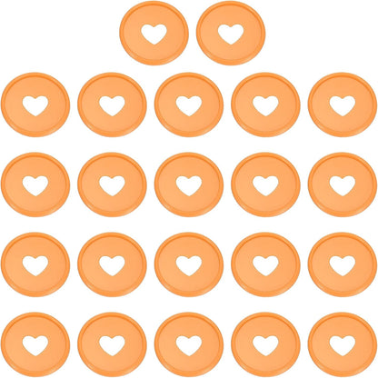 PATIKIL 35mm 1-1/2" Orange Plastic Round Book Binding Discs, 22 Pcs Discbound Expansion Discs Plating Round Binder Rings for DIY Notebook Planner