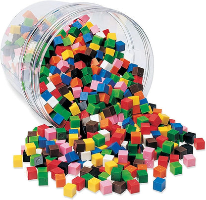 Learning Resources Centimeter Cubes, Math Cubes, Counting, Homeschool, Set of 1000, Ages 6+
