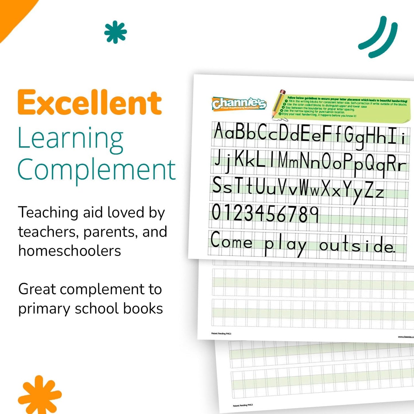 Dry Erase Number & Alphabet Flashcards for Kids Ages 3-5, 10 Numbers & 26 Visual ABC Flash Cards, Homeschool Learning Supplies, Summer School & After School Teaching Supplies for Handwriting Practice